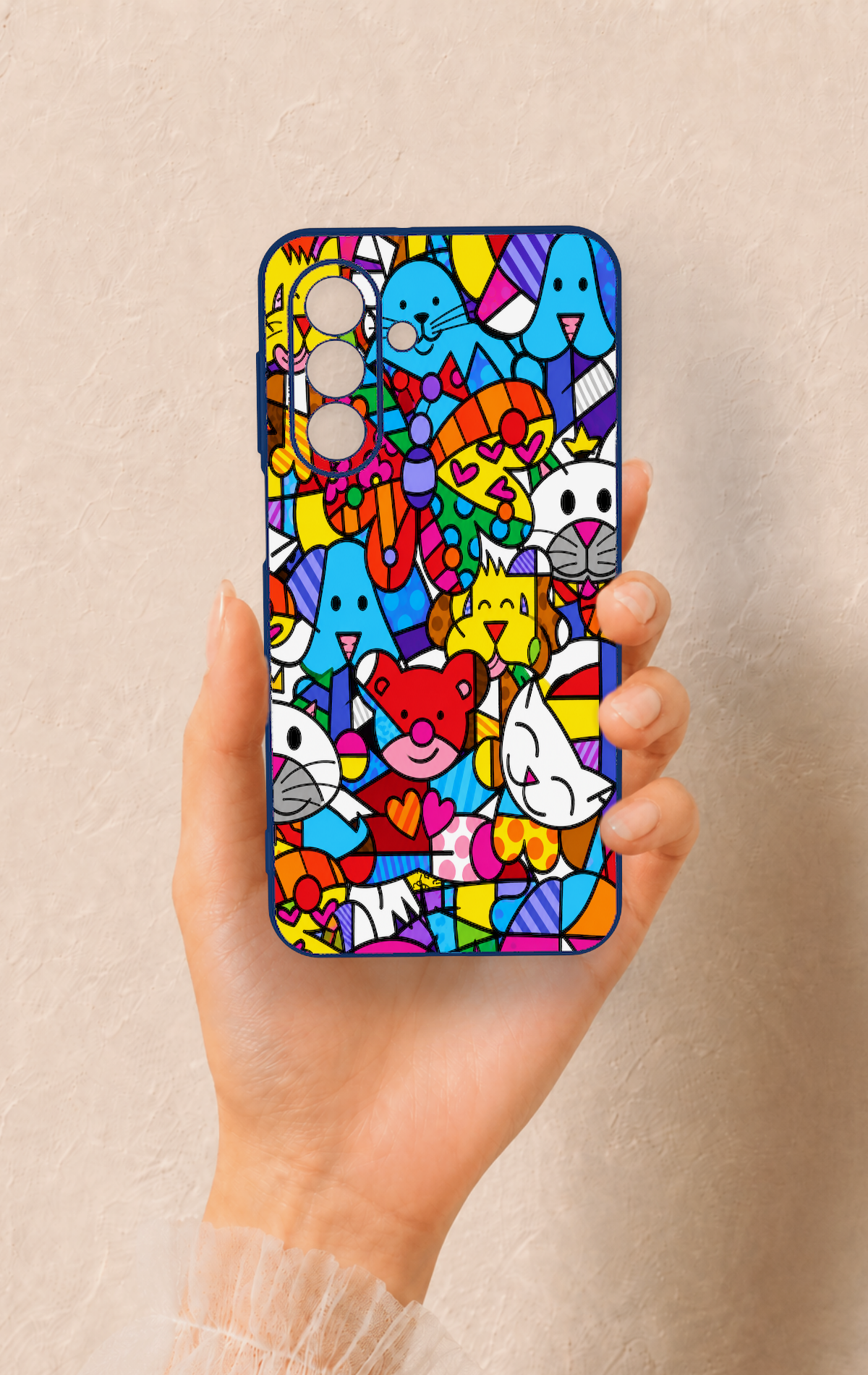 Samsung A17 Uyumlu Britto Garden Desenli Silikon Kılıf