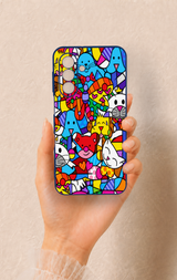 Samsung A17 Uyumlu Britto Garden Desenli Silikon Kılıf