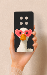 Honor Magic 7 Lite 5G Uyumlu Aşık Ördek Desenli Silikon Kılıf