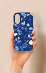 iPhone 16 Uyumlu Deniz Kabuğu Desenli Silikon Kılıf
