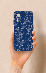 Redmi Note 12S Uyumlu İnce Yaprak Dalı Desenli Silikon Kılıf
