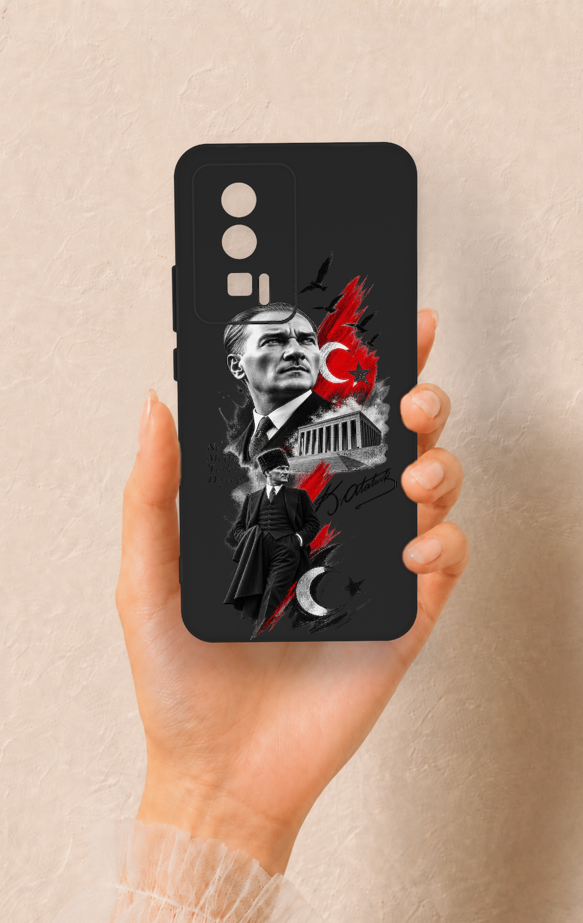 Poco F5 Pro Uyumlu Atatürk Anıtkabir Desenli Silikon Kılıf