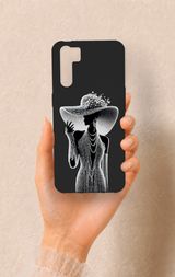 Oppo A91 Uyumlu Lady Desenli Silikon Kılıf