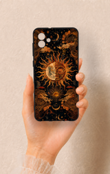 Samsung A04 Uyumlu Mistik Güneş Desenli Silikon Kılıf
