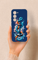 Tecno Spark 40 Pro Uyumlu Anchor Desenli Silikon Kılıf
