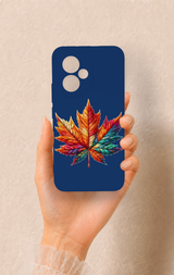 Honor 400 Uyumlu Renkli Yaprak Desenli Silikon Kılıf