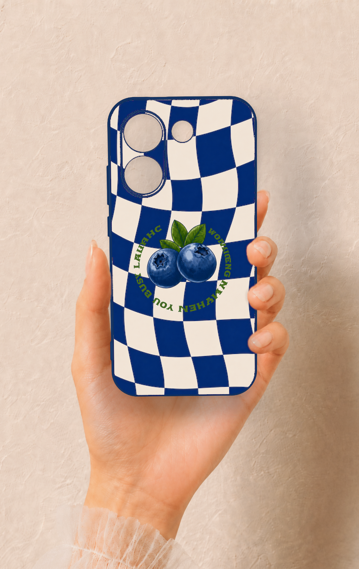 Poco X8 Pro Uyumlu Yaban Mersini Desenli Silikon Kılıf