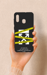 Samsung A20-A30 Uyumlu Off White Desenli Silikon Kılıf