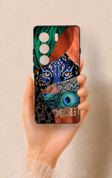 Tecno Camon 40 4G Uyumlu Amazon Kaplan Desenli Silikon Kılıf