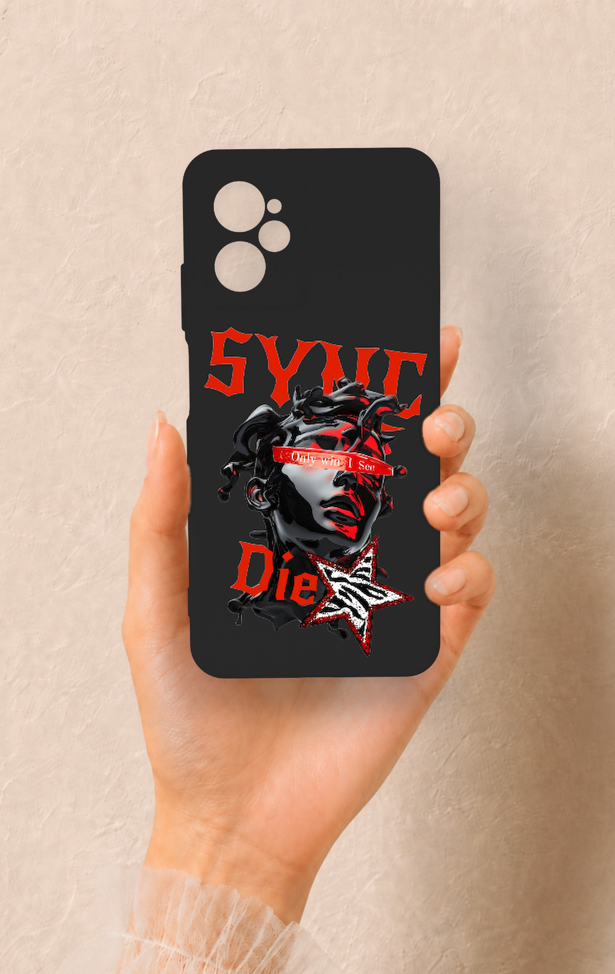 Casper Via X30 Uyumlu Sync Die Desenli Silikon Kılıf