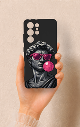 Samsung S21 Ultra Uyumlu Pop David Desenli Silikon Kılıf