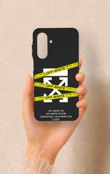 Samsung A26 Uyumlu Off White Desenli Silikon Kılıf