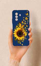 Huawei Nova Y70 Uyumlu Ayçiçeği Desenli Silikon Kılıf