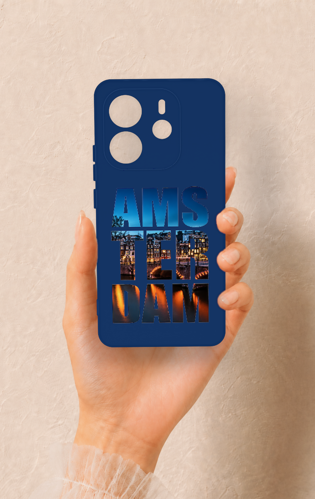 Redmi Note 14 4G Uyumlu Amsterdam Desenli Silikon Kılıf