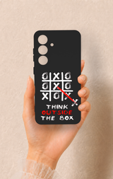 Samsung S25 Uyumlu Out Side The Box Desenli Silikon Kılıf