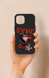 iPhone 15 Uyumlu Sync Die Desenli Silikon Kılıf