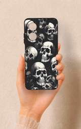 Redmi A5 Uyumlu Kuru Kafa Desenli Silikon Kılıf