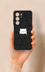 Realme C75 Uyumlu Many Cats Desenli Silikon Kılıf
