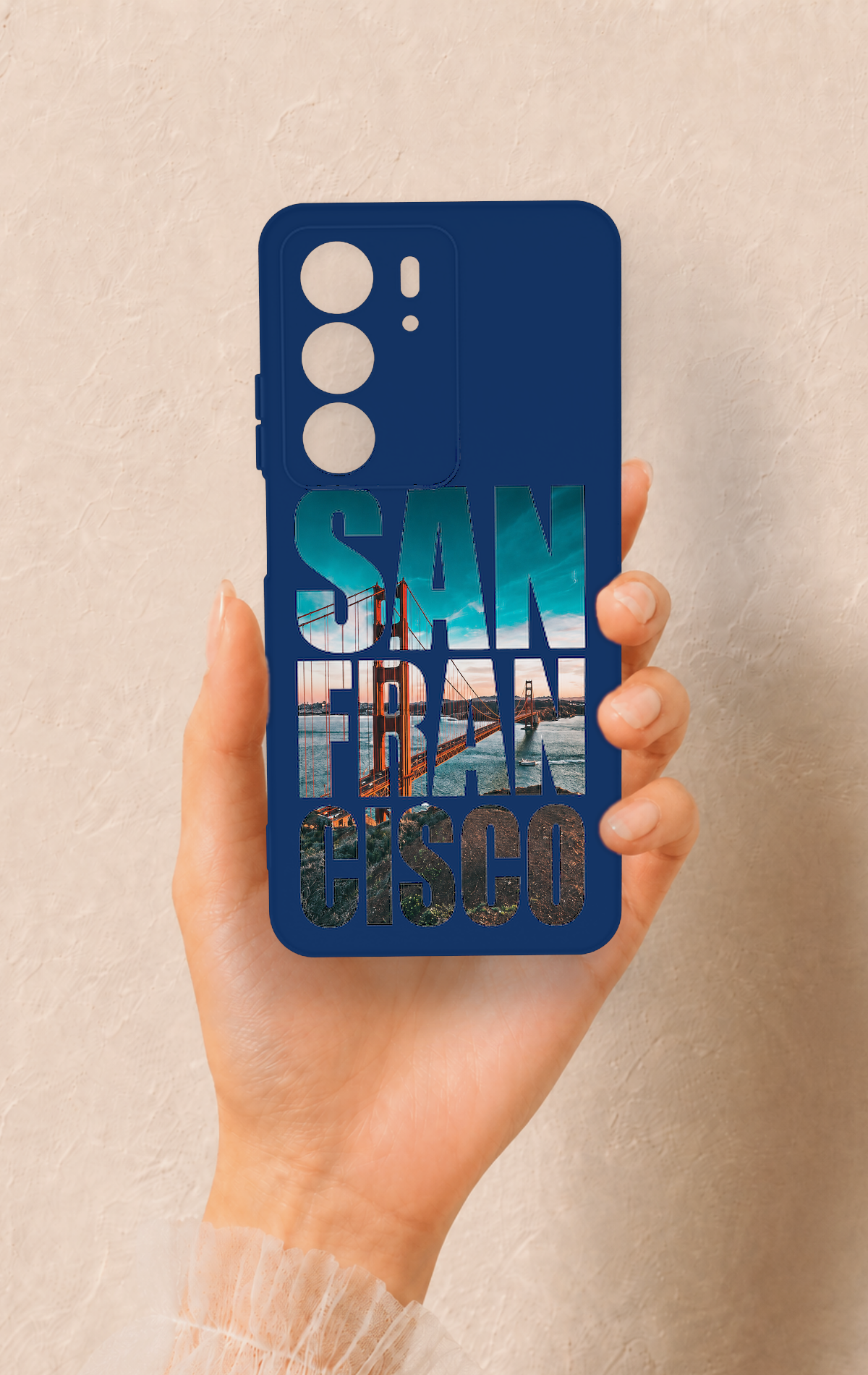 Realme C75 Uyumlu San Francisco Desenli Silikon Kılıf