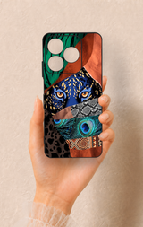 Realme C63 Uyumlu Amazon Kaplan Desenli Silikon Kılıf