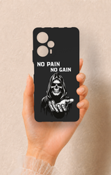 Poco F5 Uyumlu No Pain No Gain Desenli Silikon Kılıf