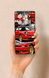 İnfinix Note 40 Pro Uyumlu Kırmızı Supra Desenli Silikon Kılıf