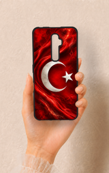 Oppo Reno 2Z Uyumlu Türk Bayrağı Desenli Silikon Kılıf