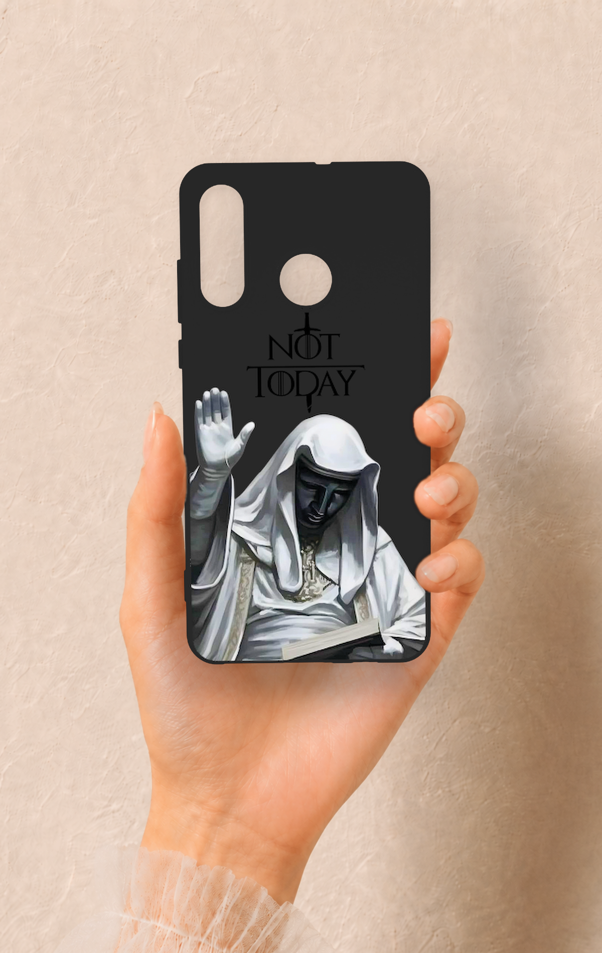 Huawei P30 Lite Uyumlu Not Today Desenli Silikon Kılıf