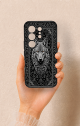 Tecno Camon 50 Uyumlu Etnik Kurt Desenli Silikon Kılıf