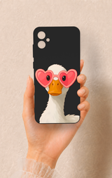 Samsung A05 Uyumlu Aşık Ördek Desenli Silikon Kılıf