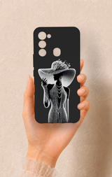 Tecno Spark 8C Uyumlu Lady Desenli Silikon Kılıf