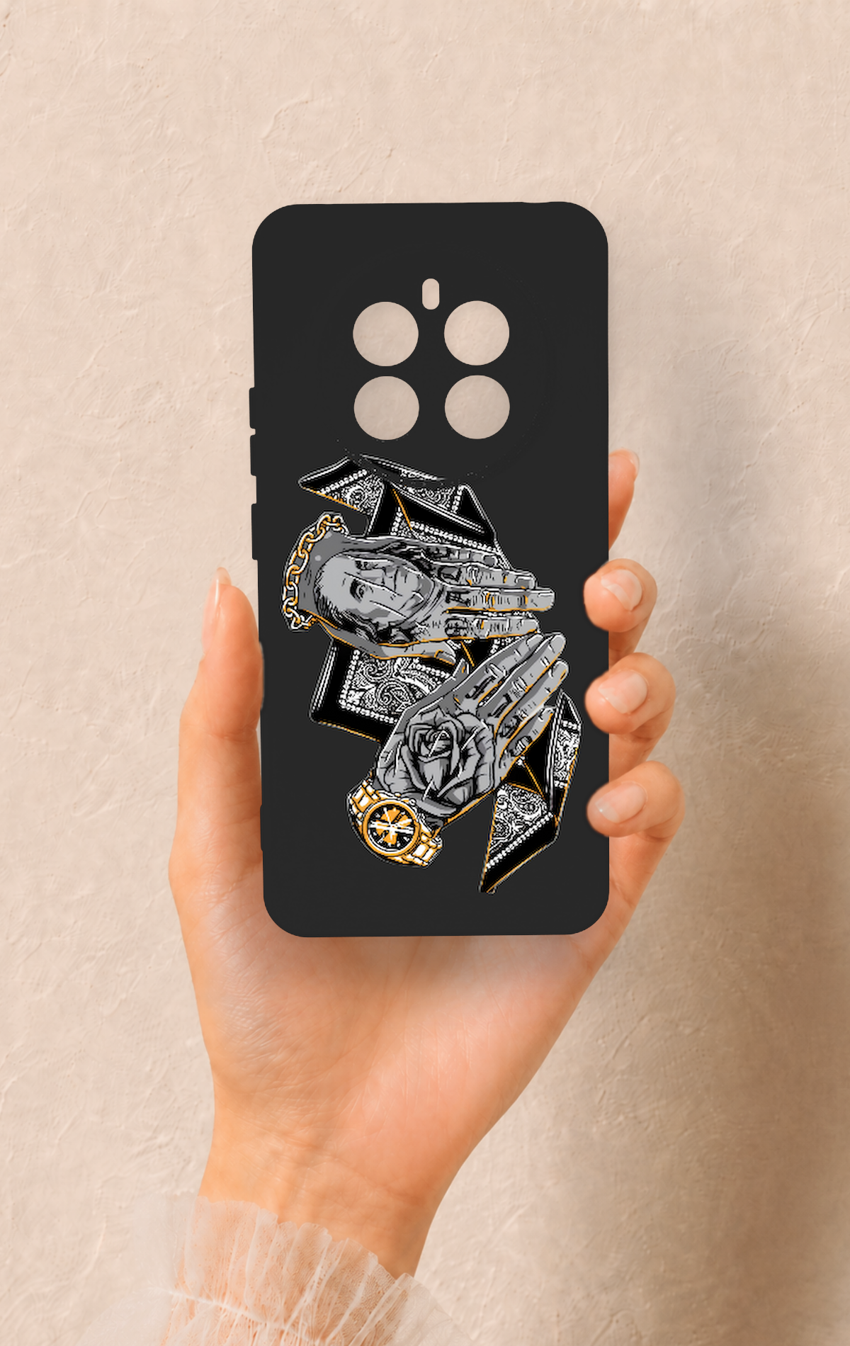 Realme 12 4G Uyumlu Self Made Desenli Silikon Kılıf