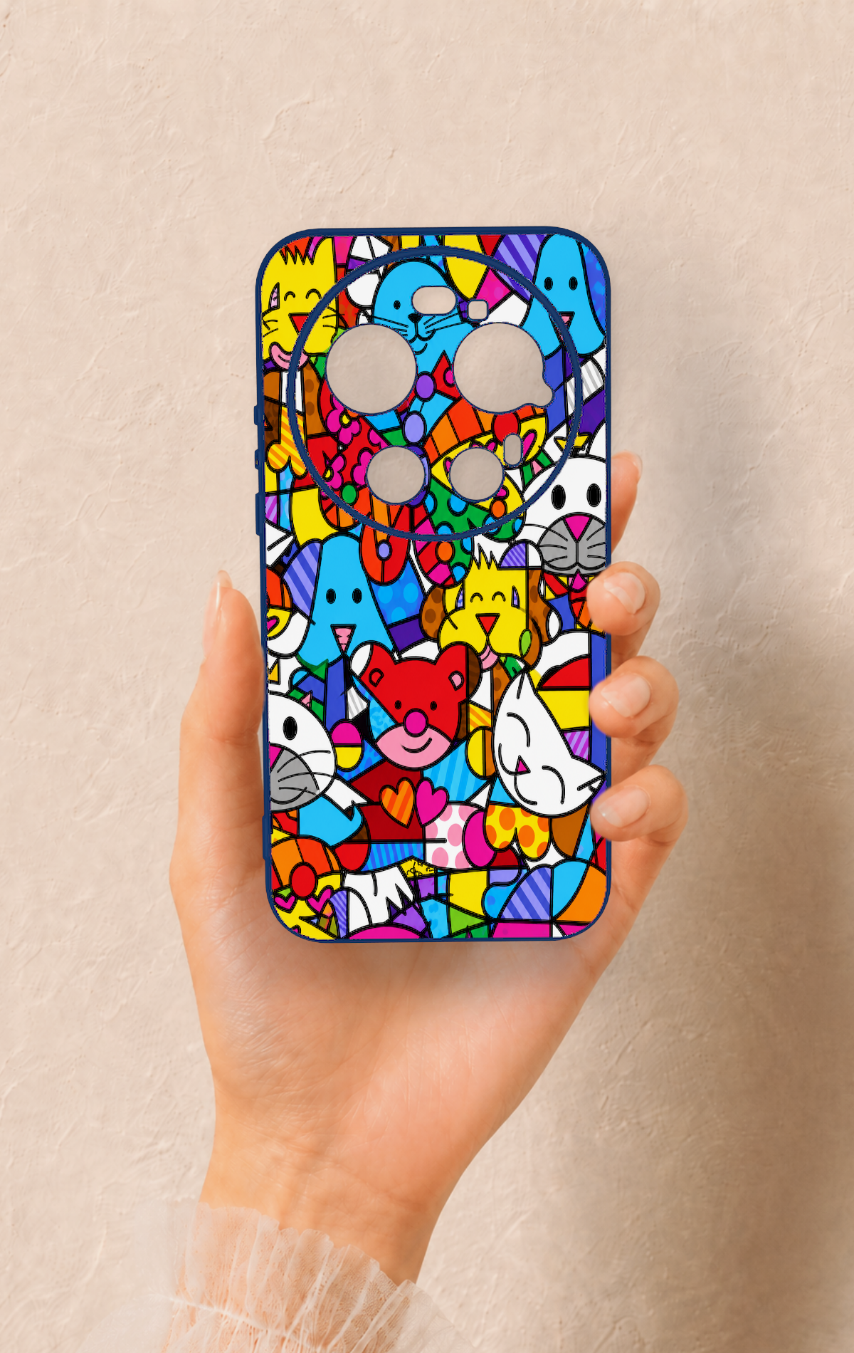 Mi 17 Ultra Uyumlu Britto Garden Desenli Silikon Kılıf