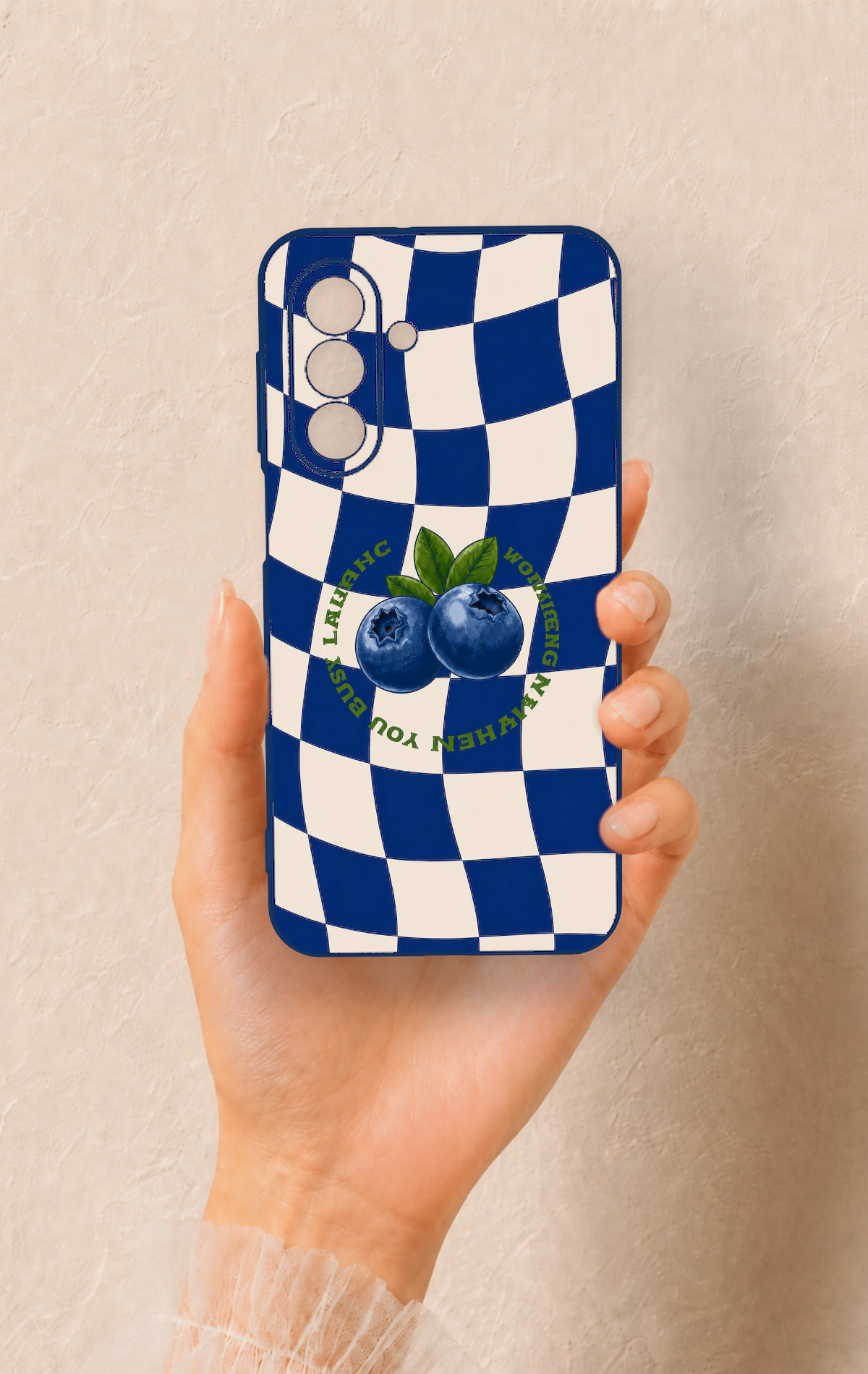 Samsung A17 Uyumlu Yaban Mersini Desenli Silikon Kılıf