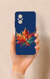 Realme 12 Lite Uyumlu Renkli Yaprak Desenli Silikon Kılıf
