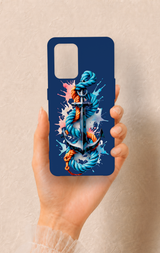 Oppo-A74 Uyumlu Anchor Desenli Silikon Kılıf
