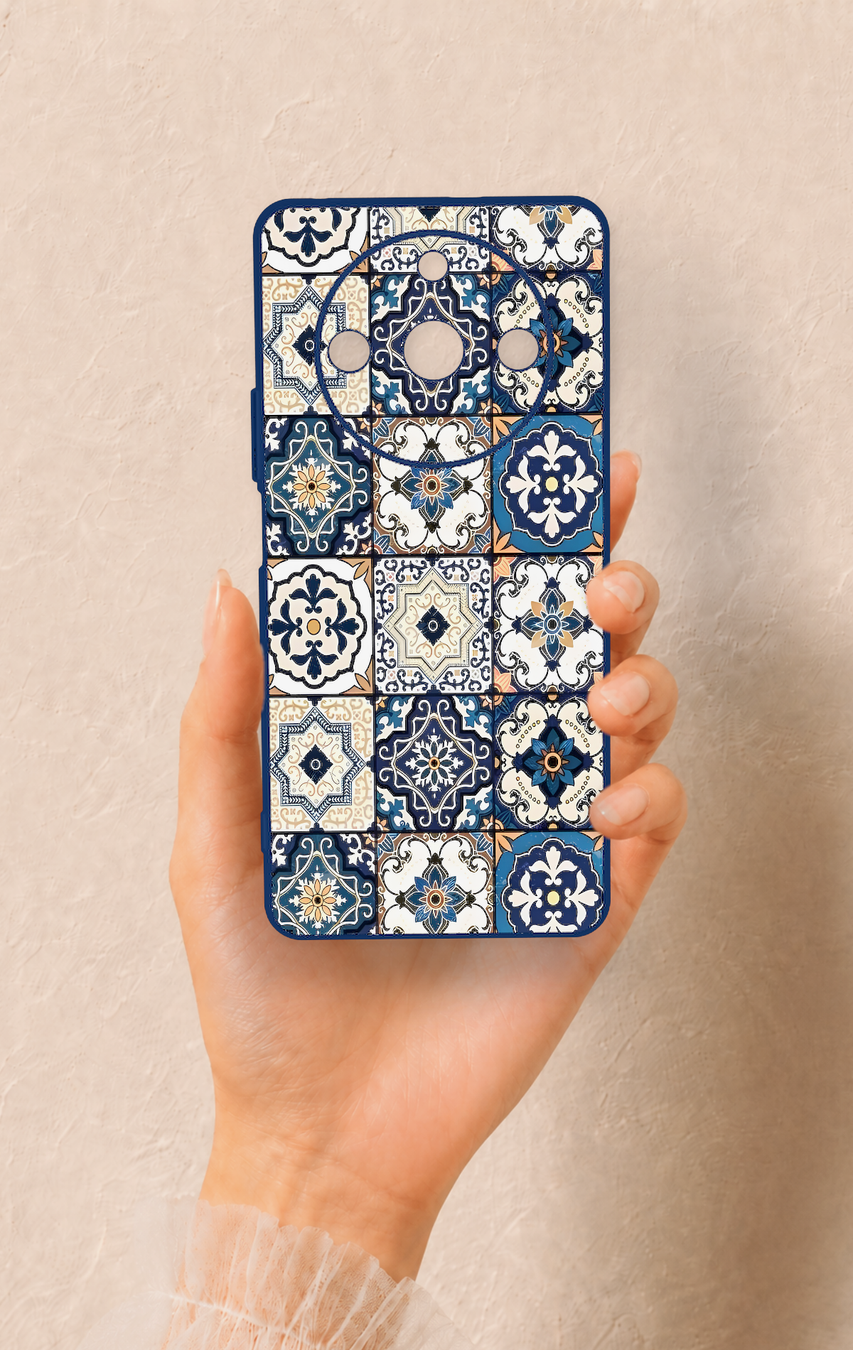 Realme 11 Pro Uyumlu Mozaik Çini Desenli Silikon Kılıf