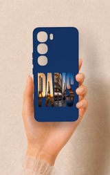 Vivo V40 Lite 5G Uyumlu Paris Desenli Silikon Kılıf