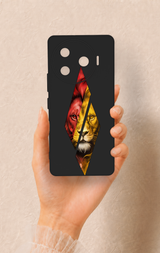 Tecno Camon 30 Pro 5G Uyumlu Kesik Aslan Desenli Silikon Kılıf
