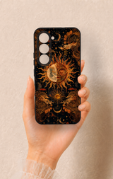 Tecno Spark 40 Pro Uyumlu Mistik Güneş Desenli Silikon Kılıf