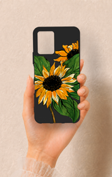 Vivo Y21 Uyumlu Ay Çiçeği Desenli Silikon Kılıf