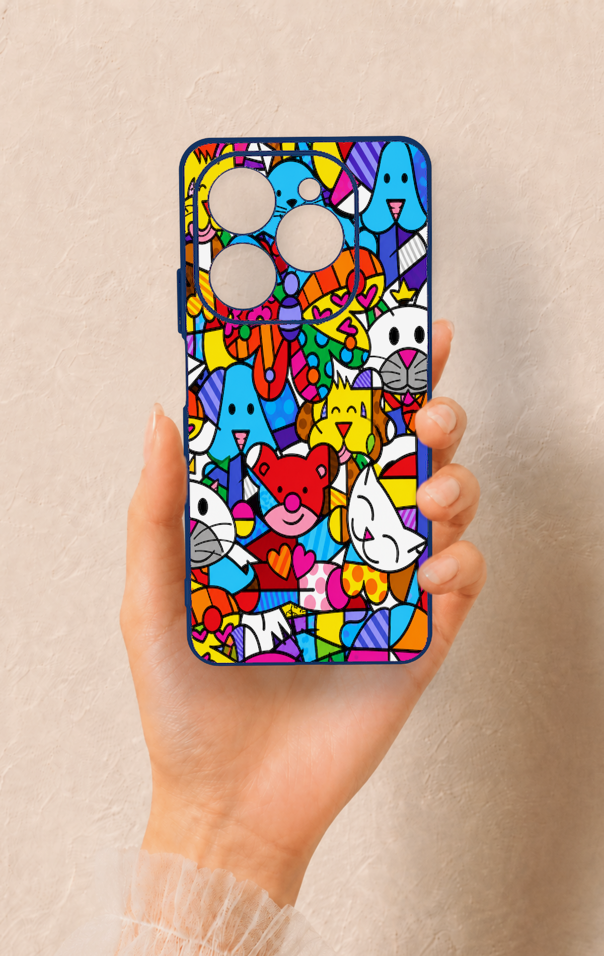 Tecno Spark 20 Pro Uyumlu Britto Garden Desenli Silikon Kılıf