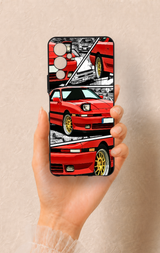 Tecno Pova Neo 4 Uyumlu Kırmızı Supra Desenli Silikon Kılıf