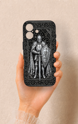 iPhone 17 Uyumlu Şövalye Desenli Silikon Kılıf
