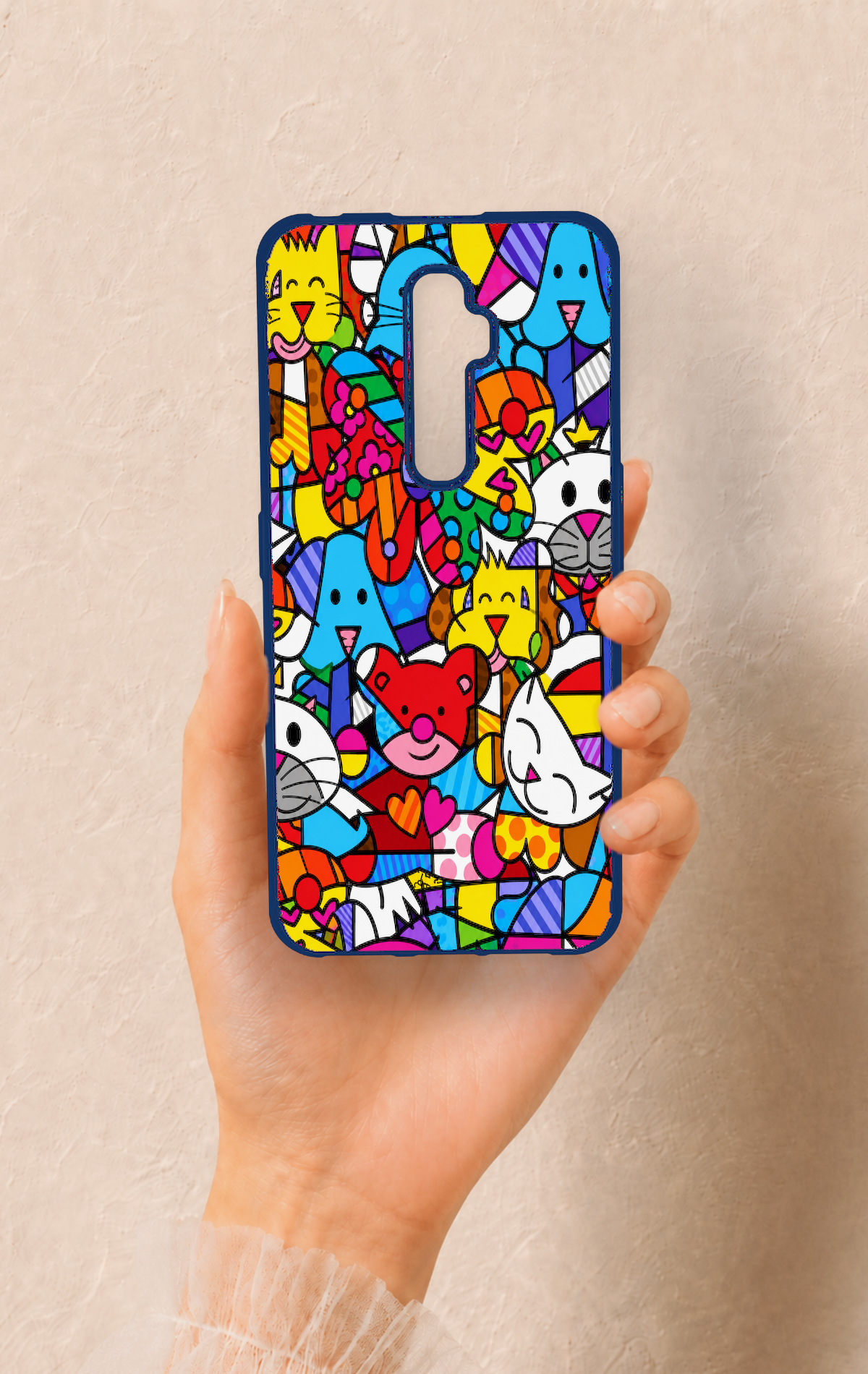 Oppo Reno 2Z Uyumlu Britto Garden Desenli Silikon Kılıf
