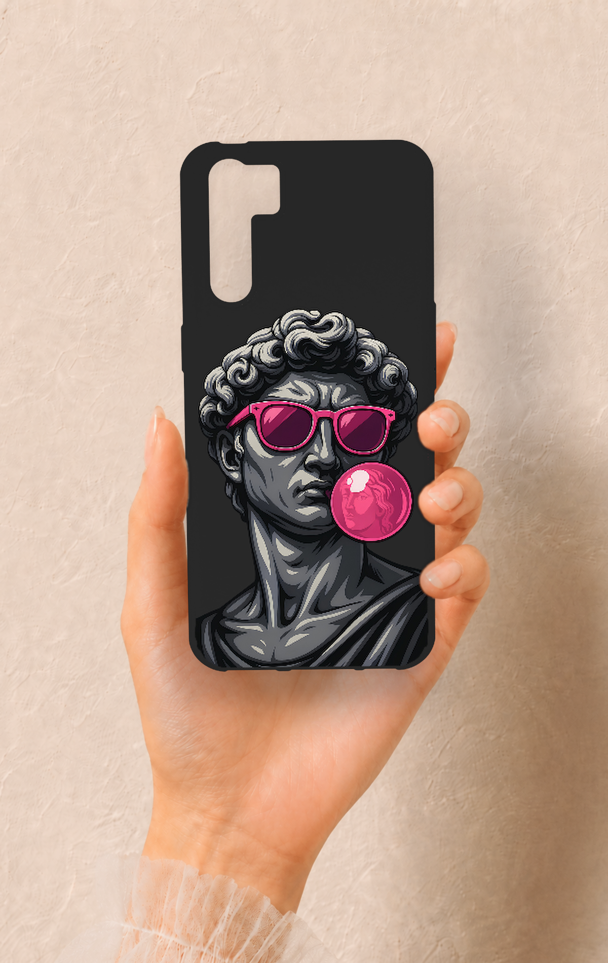 Oppo A91 Uyumlu Pop David Desenli Silikon Kılıf