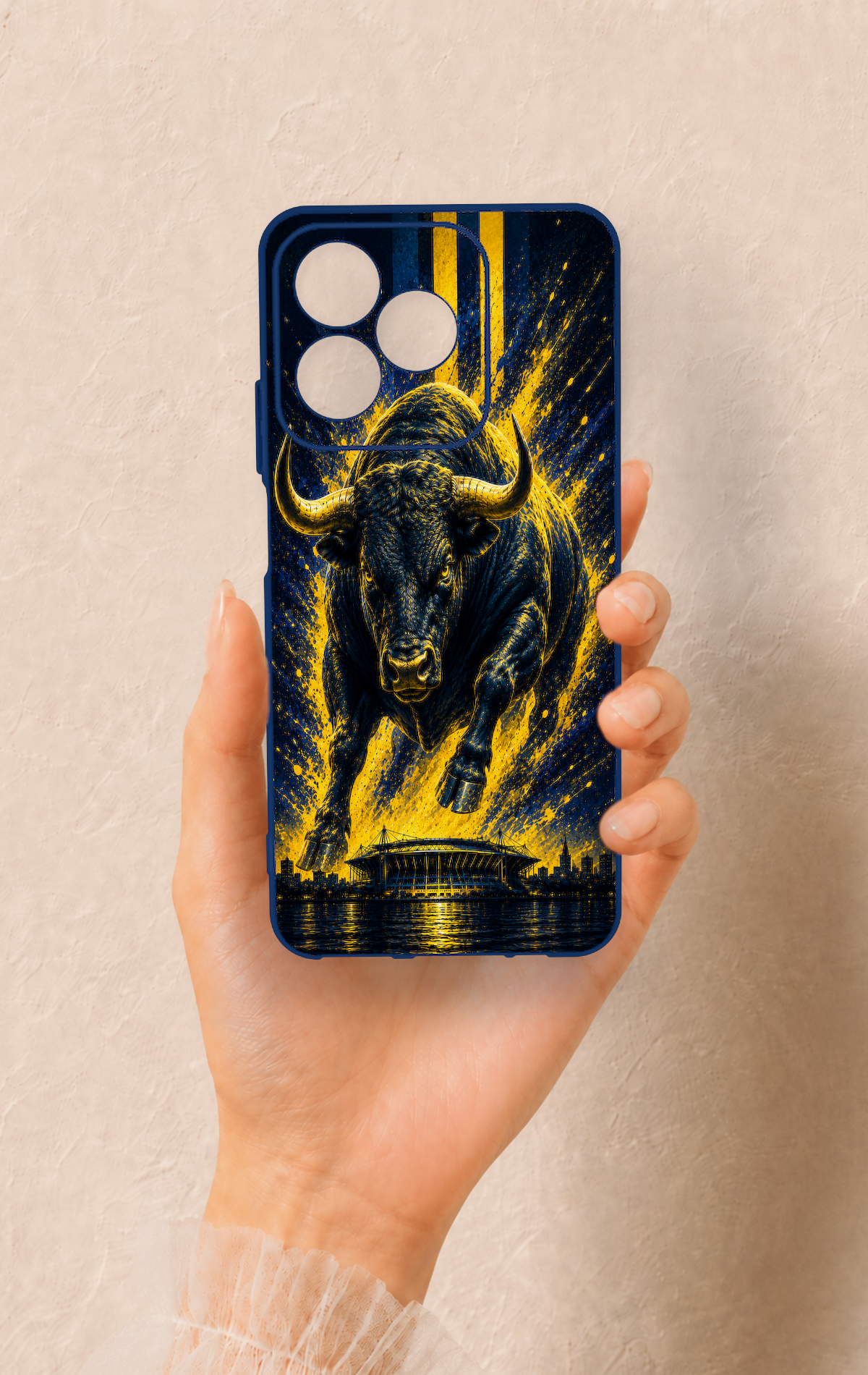 Realme C53 Uyumlu Kadiköy Boğası Desenli Silikon Kılıf