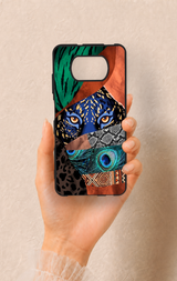 Poco X3 Uyumlu Amazon Kaplan Desenli Silikon Kılıf
