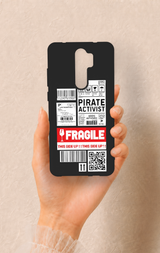 Redmi Note 8 Pro Uyumlu Fragile Desenli Silikon Kılıf
