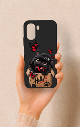 Oppo A6T Uyumlu Hello Cat Desenli Silikon Kılıf